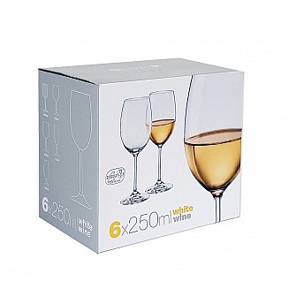 Bohemia Crystal Lara Wine 250ml/6pc