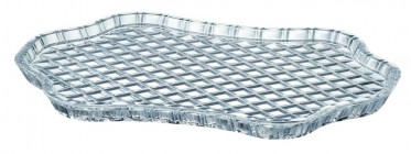 Bohemia Crystal Diamond Tray 30.5cm /1PC