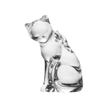 Bohemia Crystal Cat Figurine 9cm