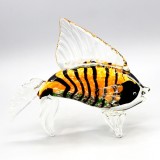 Hand Crafted Glass Animal fish 25cm