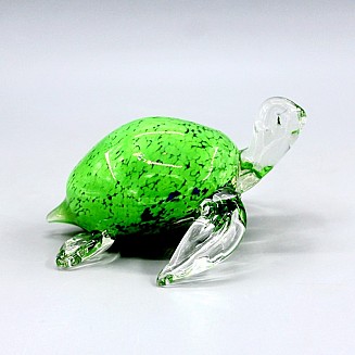 Crafted Art Glass Turtle 15cm