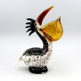 Hand Crafted Glass Animal Pelican 26cm