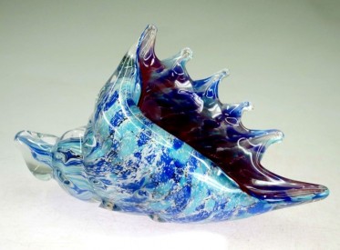 Hand Crafted Glass Animal Shell 15cm