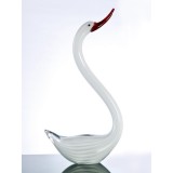 Hand Crafted Glass Animal Swan 40cm