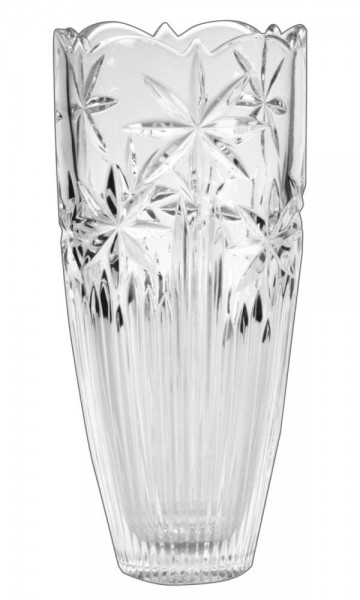 Bohemia Crystal Nova Perseus Barrel Vase 30cm