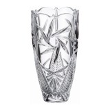 Bohemia Crystal Nova Pinwheel Barrel Vase 25cm