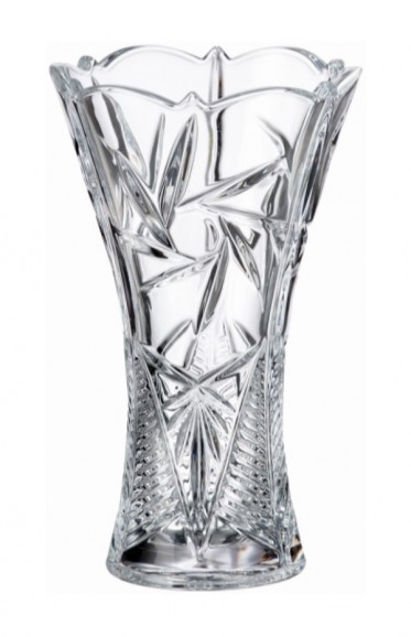 Bohemia Crystal Nova Pinwheel Waisted Vase 25cm