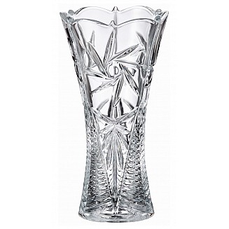 Bohemia Crystal Nova Pinwheel Waisted Vase 30cm