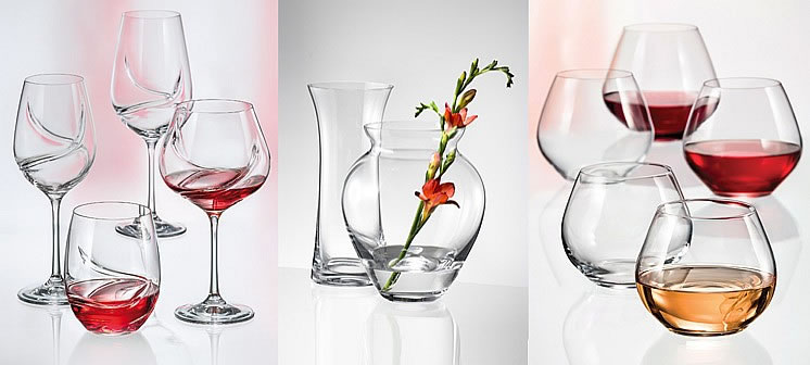 Stylish glassware with Turbulence, For Your Home Vases & Amoroso.